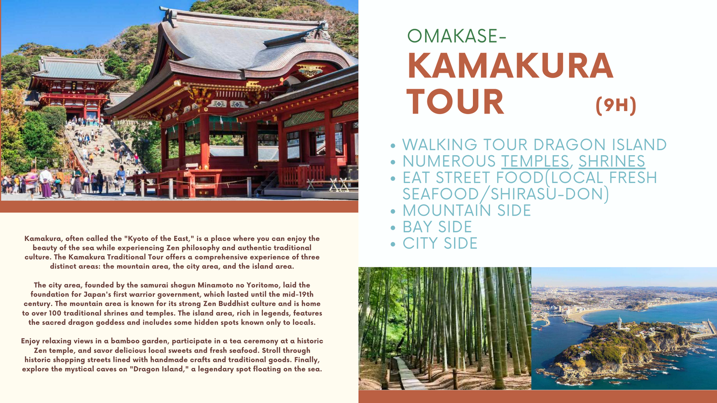 KAMAKURA TOUR (private tour) [9.5H]